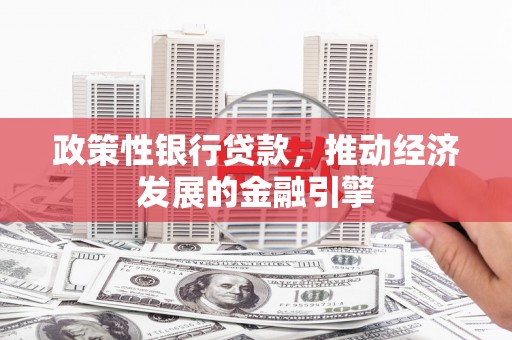 庐阳政策性银行贷款，推动经济发展的金融引擎