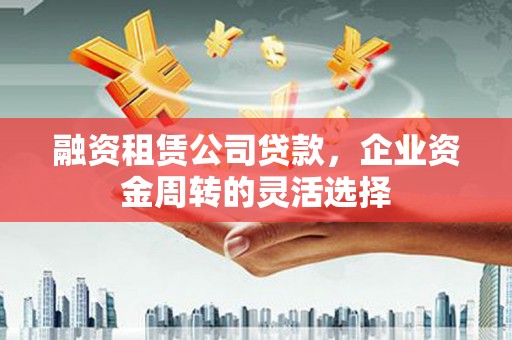 庐阳融资租赁公司贷款，企业资金周转的灵活选择