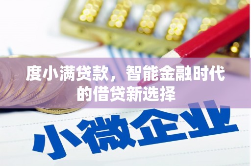 庐阳度小满贷款，智能金融时代的借贷新选择