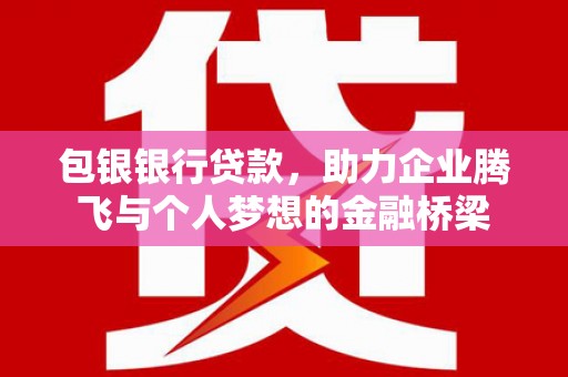 庐阳包银银行贷款，助力企业腾飞与个人梦想的金融桥梁