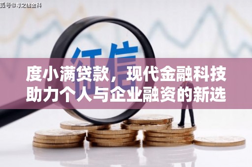 庐阳度小满贷款，现代金融科技助力个人与企业融资的新选择