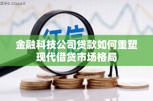 庐阳金融科技公司贷款如何重塑现代借贷市场格局