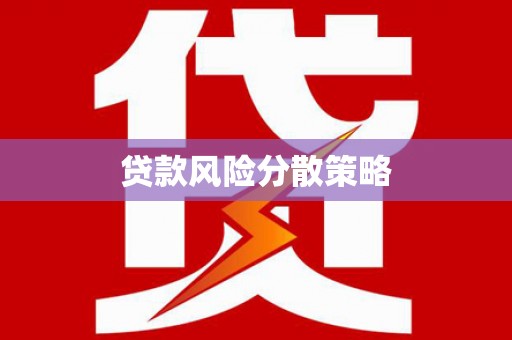 庐阳贷款风险分散策略