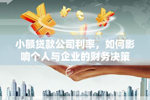 庐阳小额贷款公司利率，如何影响个人与企业的财务决策