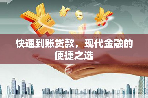 庐阳快速到账贷款，现代金融的便捷之选