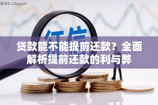 庐阳贷款能不能提前还款？全面解析提前还款的利与弊