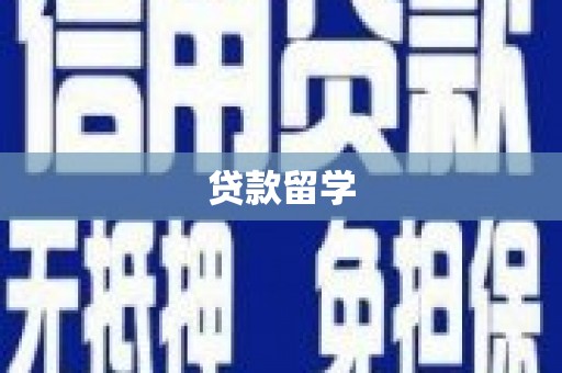 庐阳贷款留学